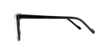 Women Cristal Eyeglasses: Madonna - Black - SpaceSMART Eye Clinic (Side View)